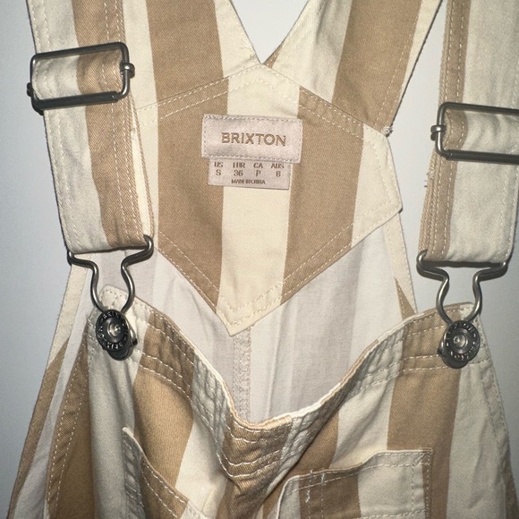 Brixton Striped Overalls - Picture 7 of 8